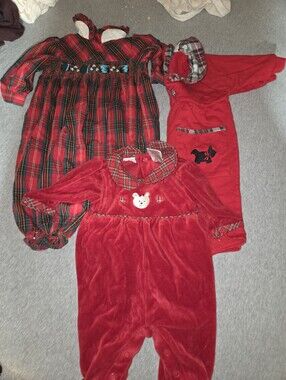 3 Pc Vintage Infant Clothing